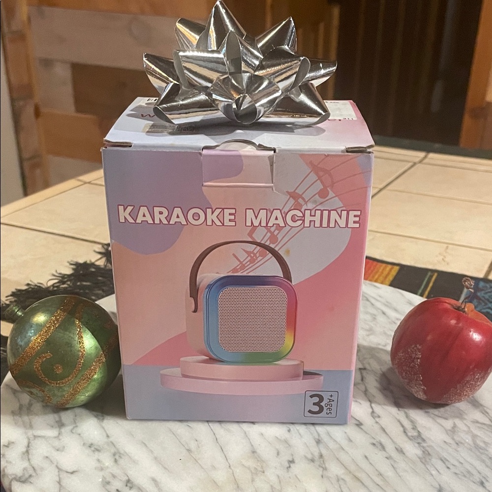 Kids Mini Karaoke Machine w/Wireless Mic & Speaker, NEW in Box